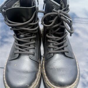 Black Leather Men's Boots